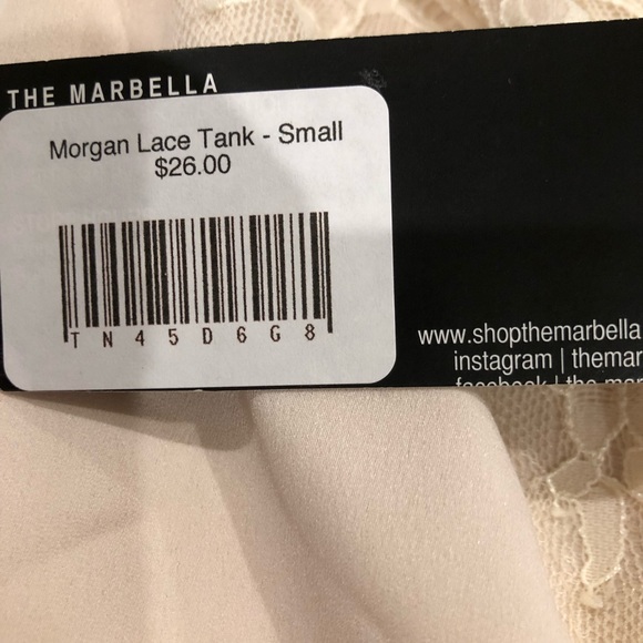 The Marbella Morgan Tank Top, Small, NWT - Picture 7 of 8